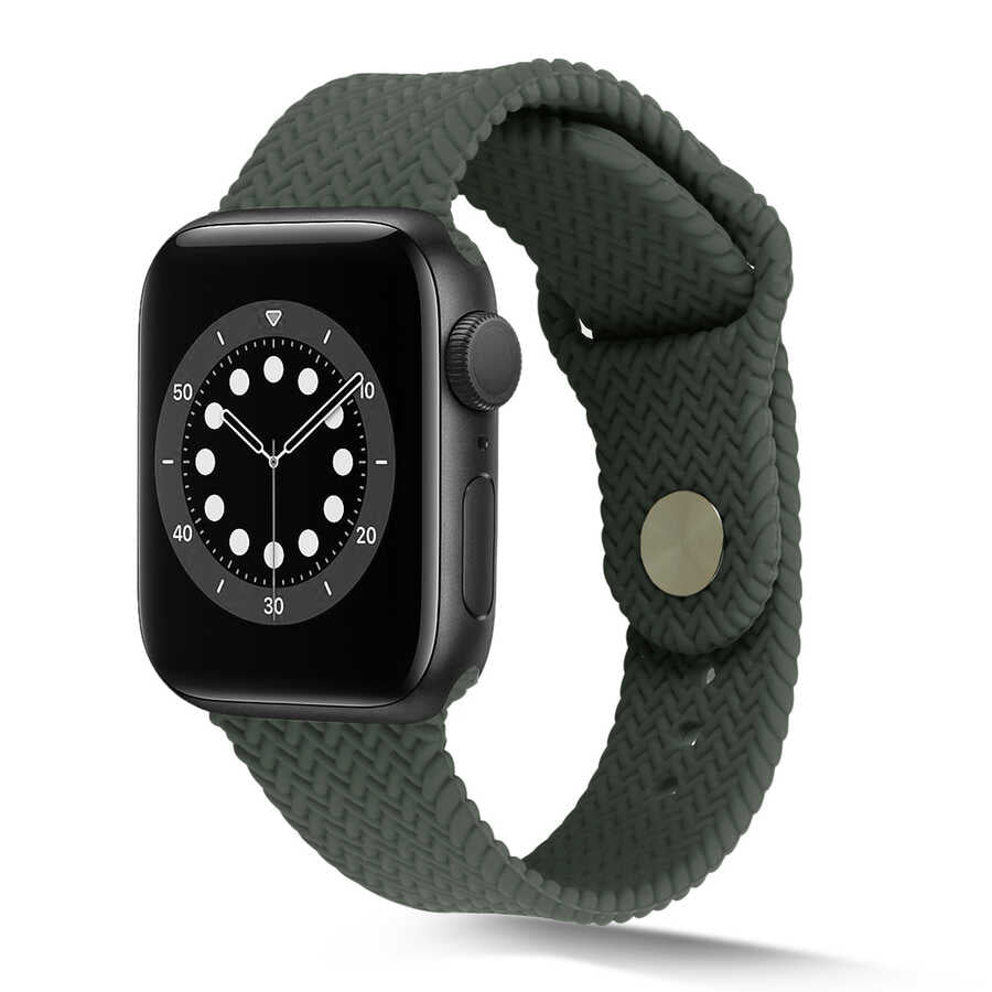 Apple Watch 40mm KRD-37 Silikon Kordon Kırmızı