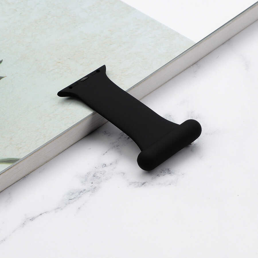 Apple Watch 40mm KRD-44 Silikon Kordon Siyah