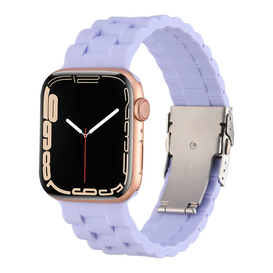 Apple Watch 40mm KRD-72 Silikon Kordon Lila