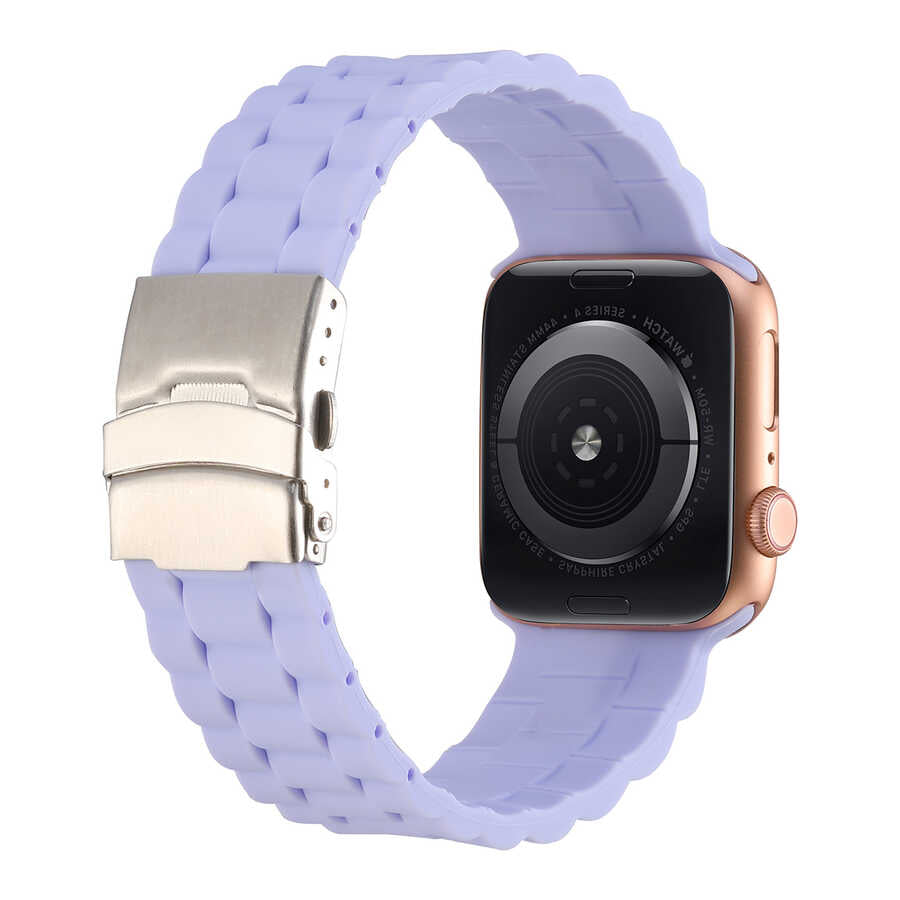 Apple Watch 40mm KRD-72 Silikon Kordon Lila