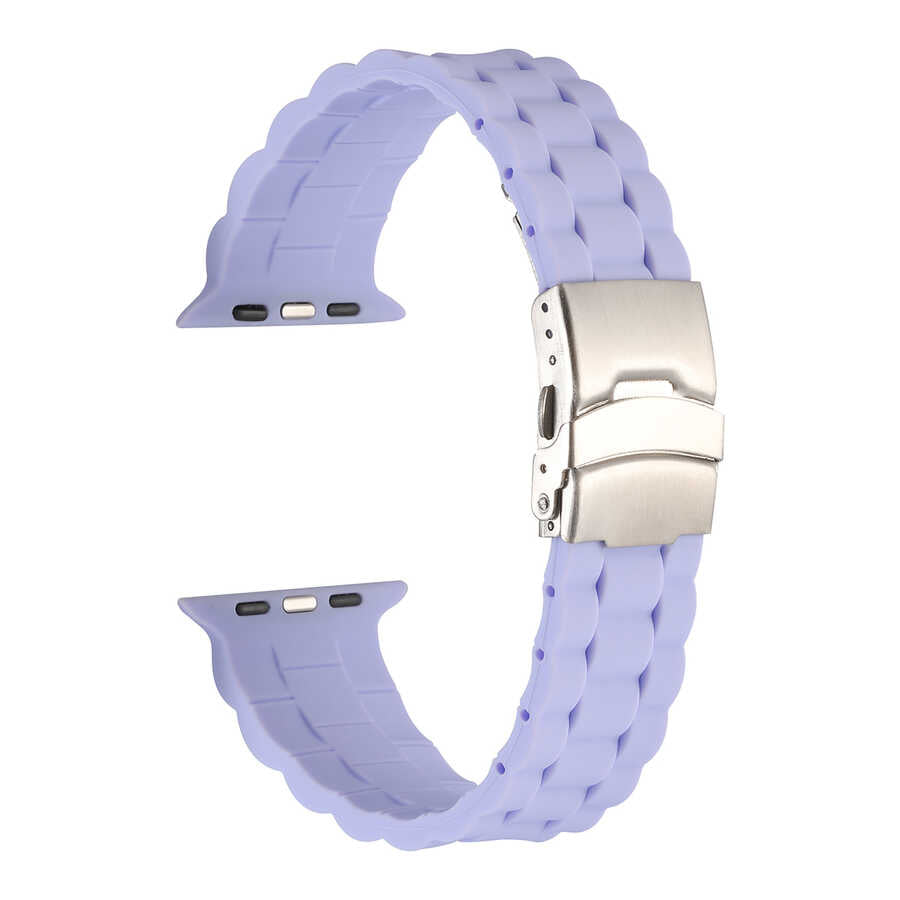 Apple Watch 40mm KRD-72 Silikon Kordon Lila