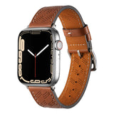 Apple Watch 40mm KRD-76 PU Deri Kordon Strap Kayış Turuncu