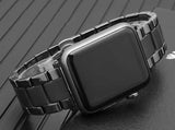 Apple Watch 40mm Mat Seramik Metal Kordon Siyah