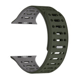 Apple Watch 40mm Zore KRD-124 Silikon Kordon Strap Kayış Turuncu-Gri
