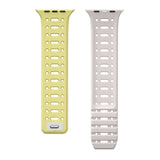 Apple Watch 40mm Zore KRD-124 Silikon Kordon Strap Kayış Turuncu-Gri