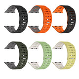 Apple Watch 40mm Zore KRD-124 Silikon Kordon Strap Kayış Turuncu-Gri