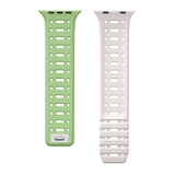 Apple Watch 40mm Zore KRD-124 Silikon Kordon Strap Kayış Turuncu-Gri