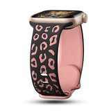 Apple Watch 40mm Zore KRD-140 Silikon Kordon Strap Kayış Siyah-Pembe