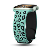 Apple Watch 40mm Zore KRD-140 Silikon Kordon Strap Kayış Yeşil-Siyah