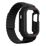 Apple Watch 40mm Zore KRD-142 Airbag Tasarımlı Kasa Koruyuculu Silikon Kordon Starlight