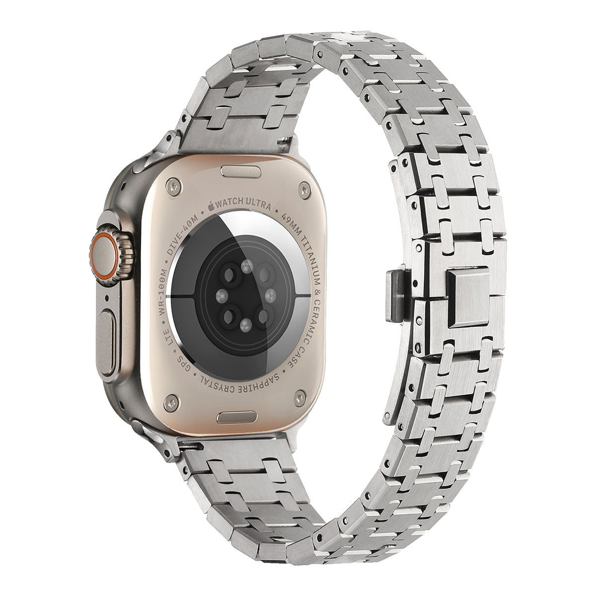 Apple Watch 40mm Zore KRD-83 Metal Kordon Gümüş-Rosegold