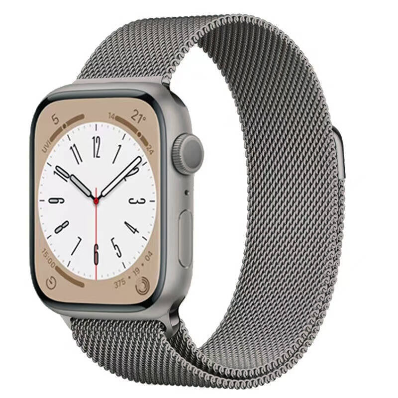 Apple Watch 40mm Zore KRD-98 Metal Kordon Gri