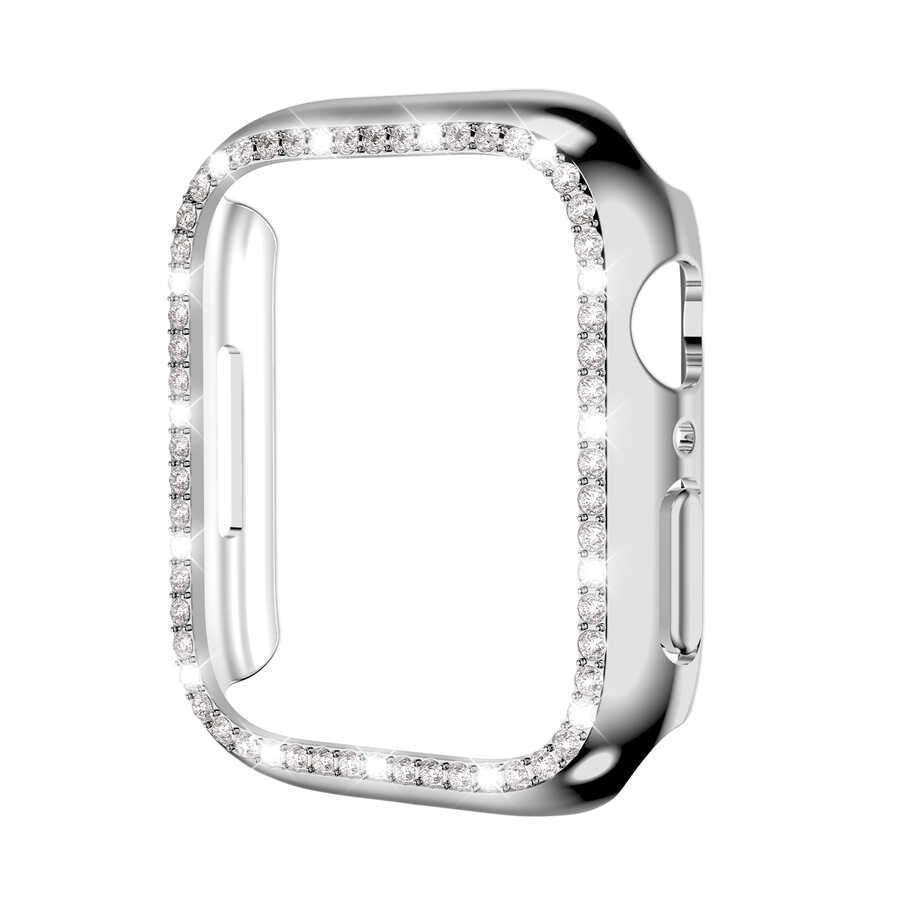 Apple Watch 40mm Zore Watch Gard 05 Sert PC Koruyucu Siyah