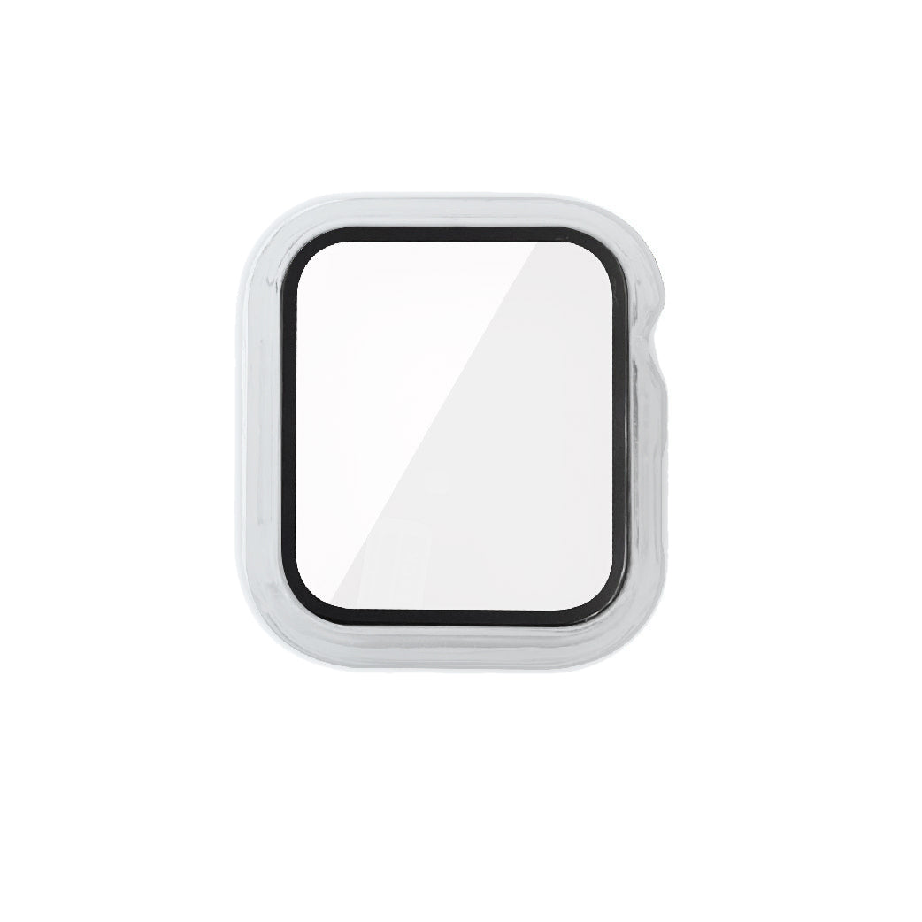 Apple Watch 40mm Zore Watch Gard 07 Sert PC Koruyucu Gümüş
