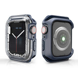 Apple Watch 40mm Zore Watch Gard 08 Sert PC + Silikon Koruyucu Füme