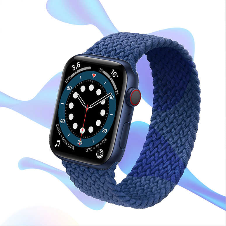 Apple Watch 42mm KRD-32 Large Kordon Koyu Mor