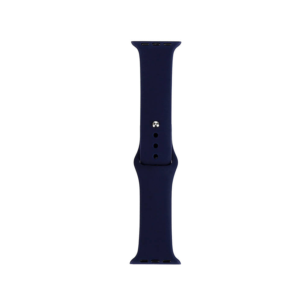 Apple Watch 42mm Band Serisi Klasik Kordon Silikon Strap Kayış Midnight Blue