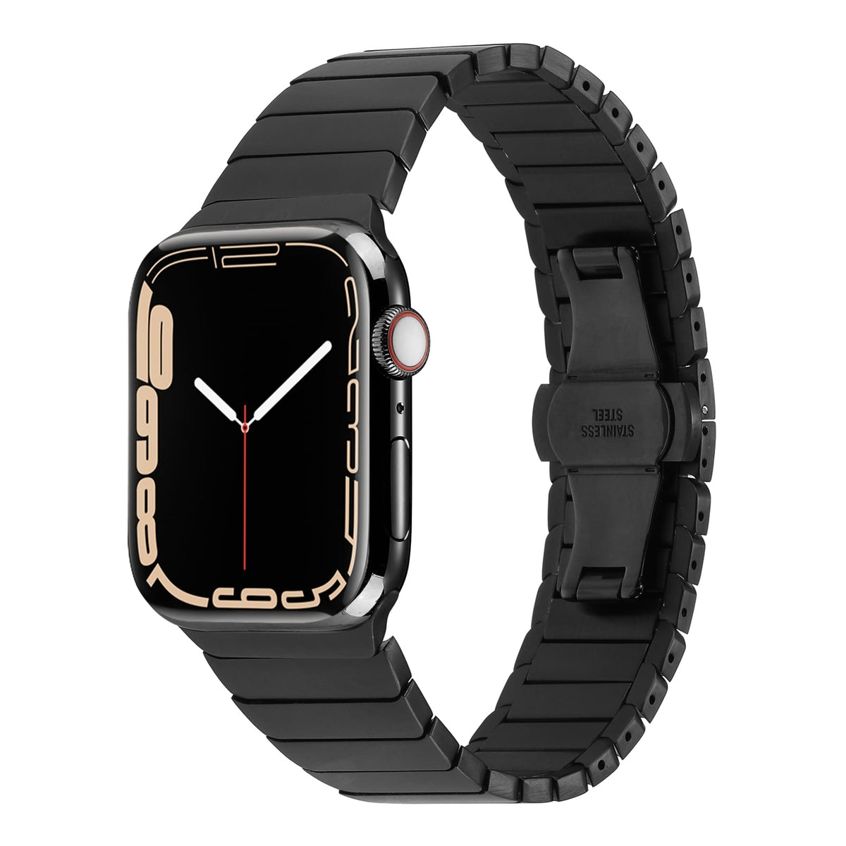 Apple Watch 42mm Kordon KRD-79 Metal Strap Kayış Rose Gold