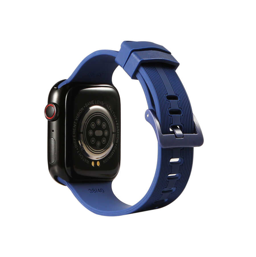 Apple Watch 42mm KRD-23 Silikon Kordon Kırmızı