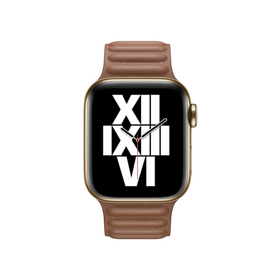 Apple Watch 42mm KRD-34 Deri Kordon Kahverengi
