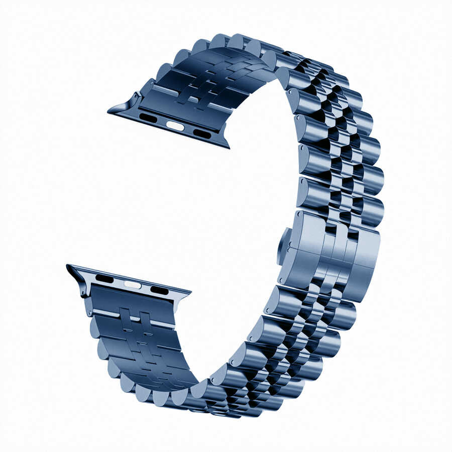 Apple Watch 42mm KRD-36 Metal Kordon Lacivert