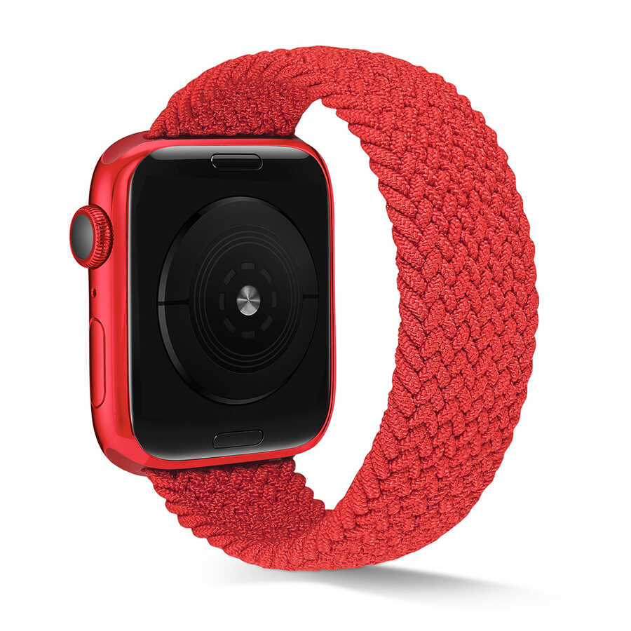 Apple Watch 42mm KRD-38 Large Kordon Kırmızı