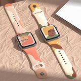 Apple Watch 42mm KRD-62 Silikon Kordon Rouge Powder