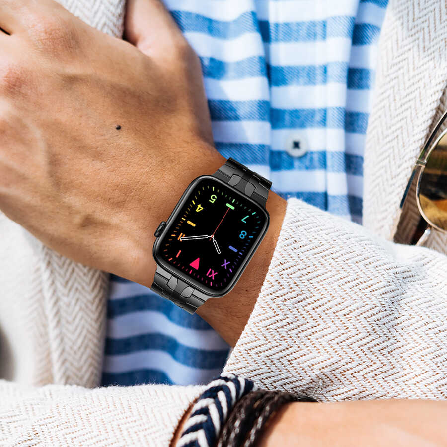 Apple Watch 42mm KRD-63 Metal Kordon Gümüş