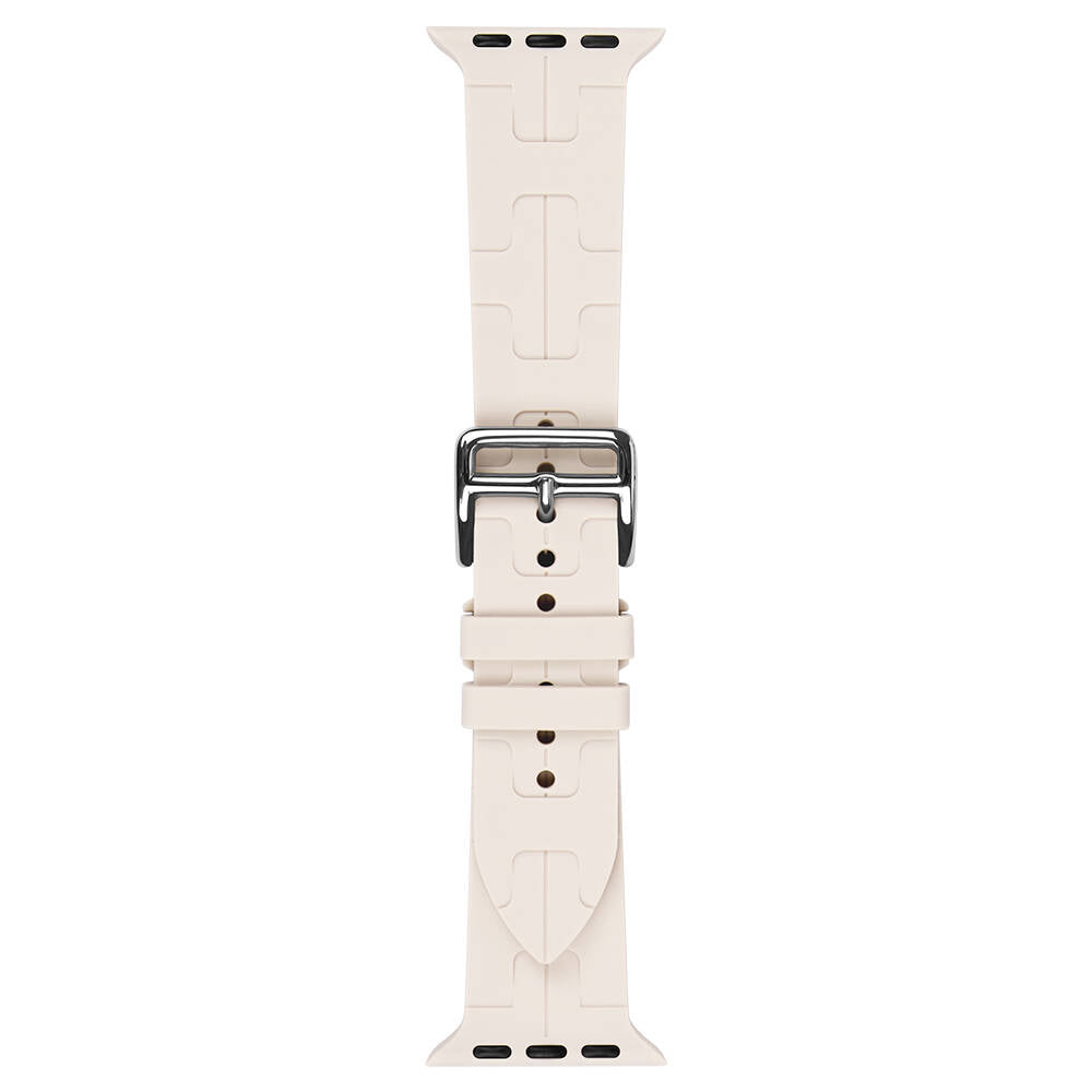 Apple Watch 42mm KRD-92 Silikon Kordon Pembe Açık