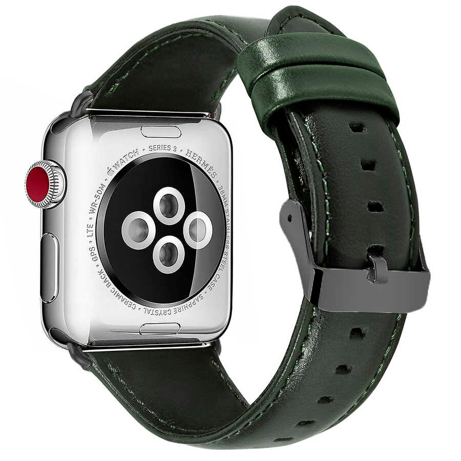 Apple Watch 42mm Luxury Leather Deri Kordon NO8