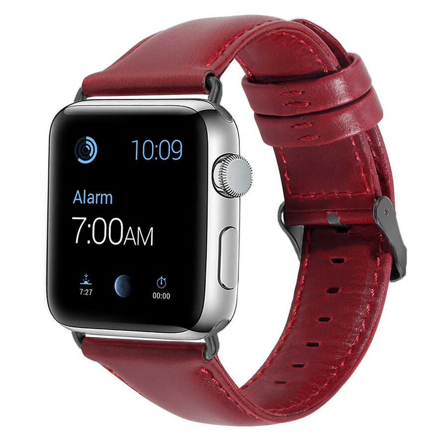 Apple Watch 42mm Luxury Leather Deri Kordon NO8
