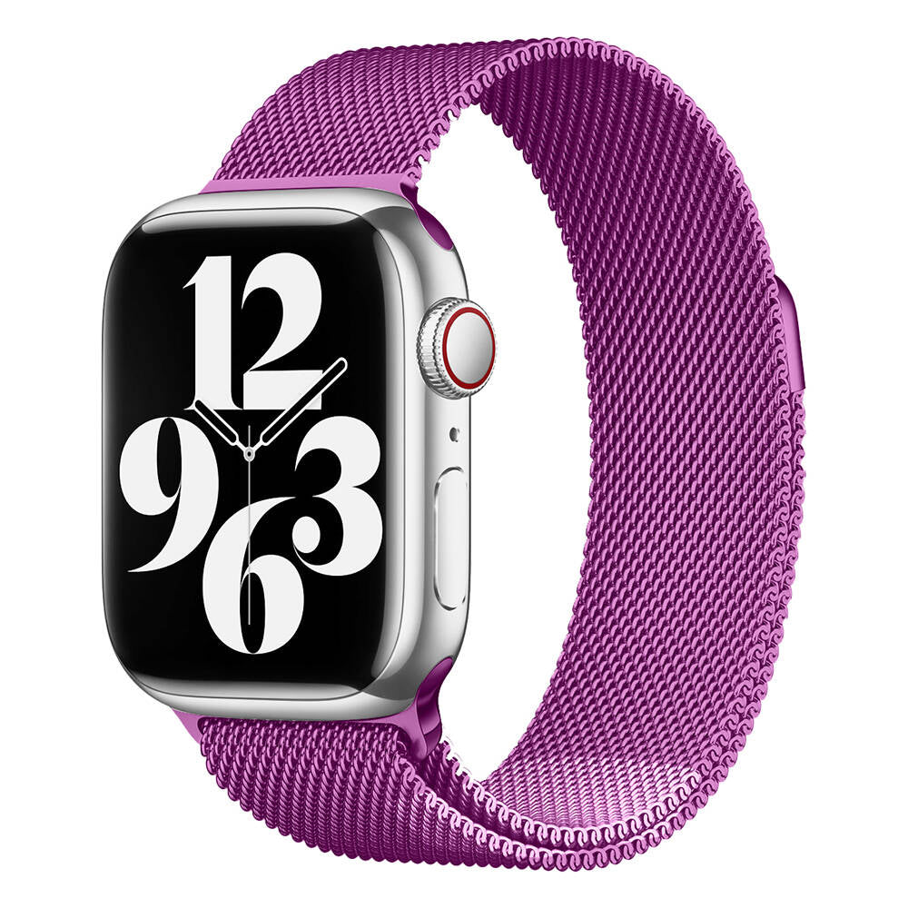 Apple Watch 42mm Zore Band-01 Metal Kordon Mor