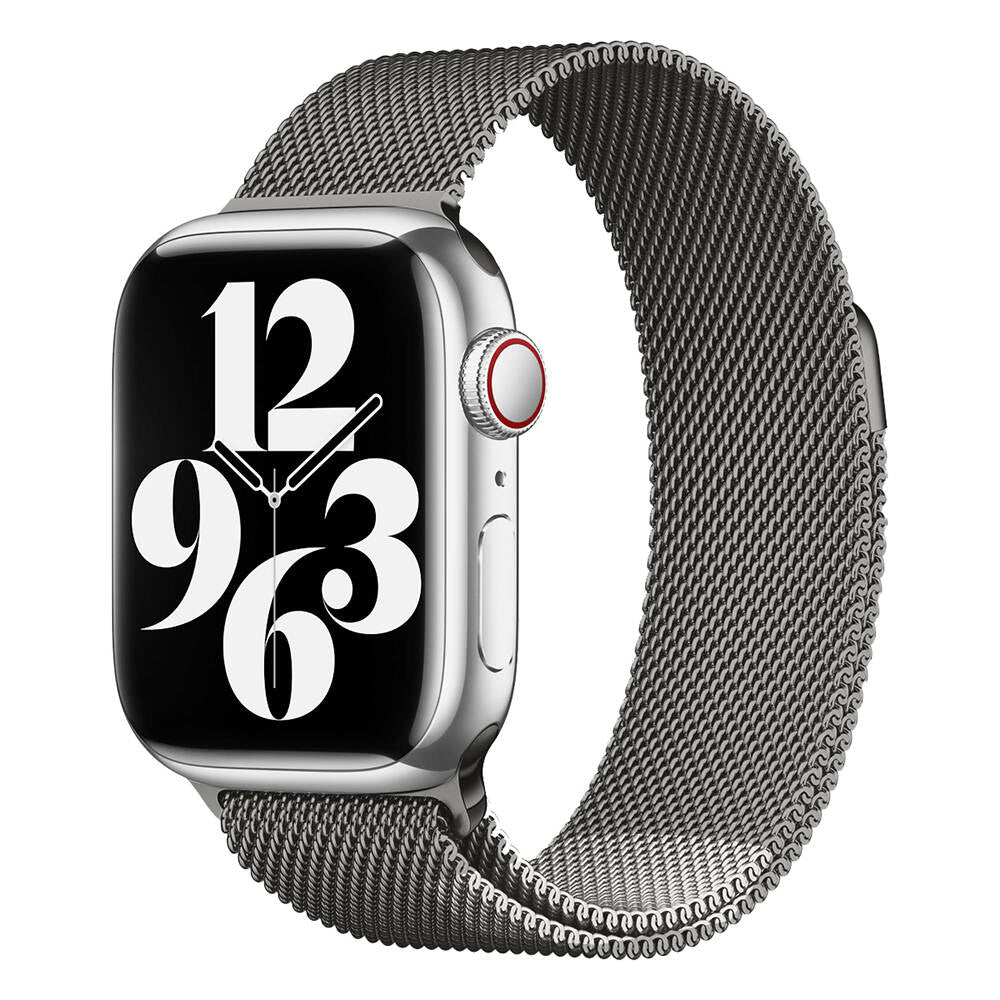 Apple Watch 42mm Zore Band-01 Metal Kordon Koyu Gri
