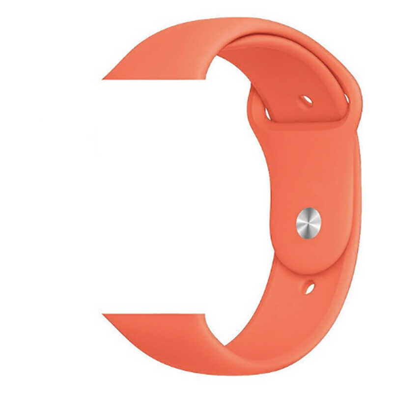 Apple Watch 42mm Zore Klasik Kordon Açık Turuncu