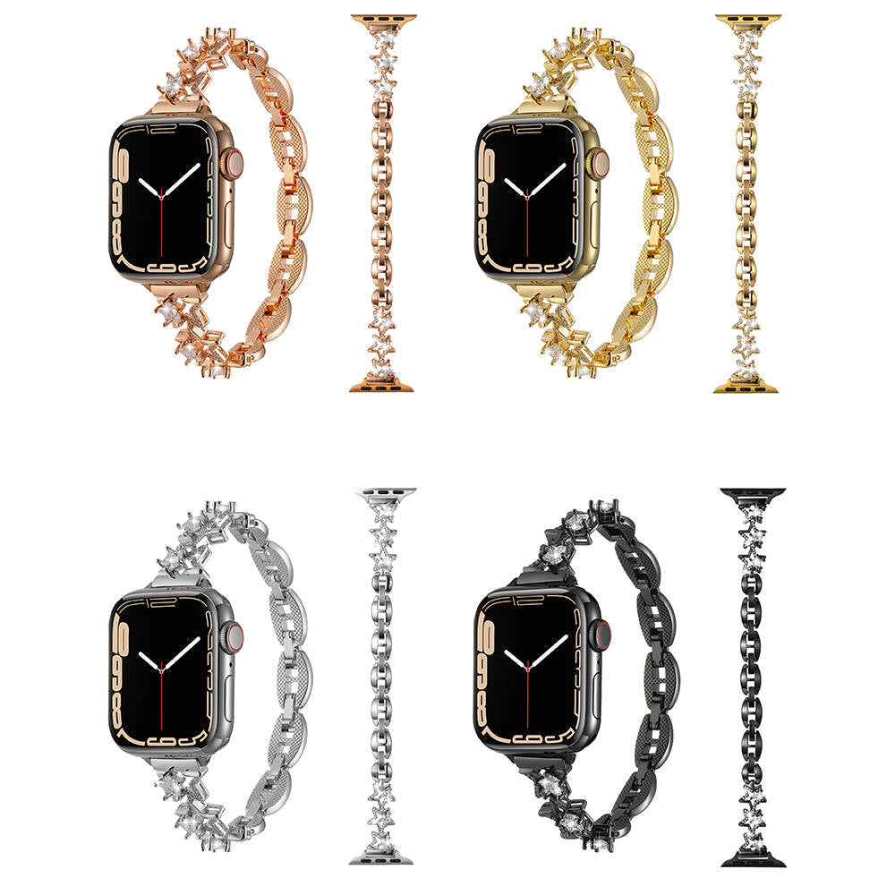 Apple Watch 42mm Zore KRD-104 Metal Kordon Gümüş