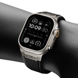 Apple Watch 42mm Zore KRD-113 Spor Görünümlü Silikon Kordon Beyaz