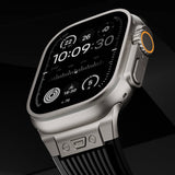 Apple Watch 42mm Zore KRD-113 Spor Görünümlü Silikon Kordon Beyaz