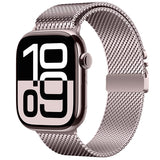 Apple Watch 42mm Zore KRD-121 Metal Hasır Kordon Gümüş