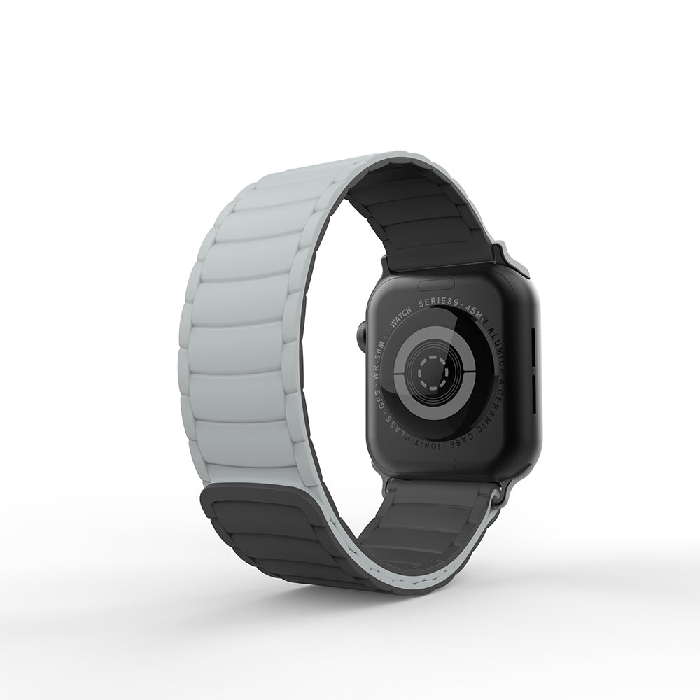 Apple Watch 42mm Zore KRD-122 Silikon Kordon Strap Kayış Siyah-Turuncu