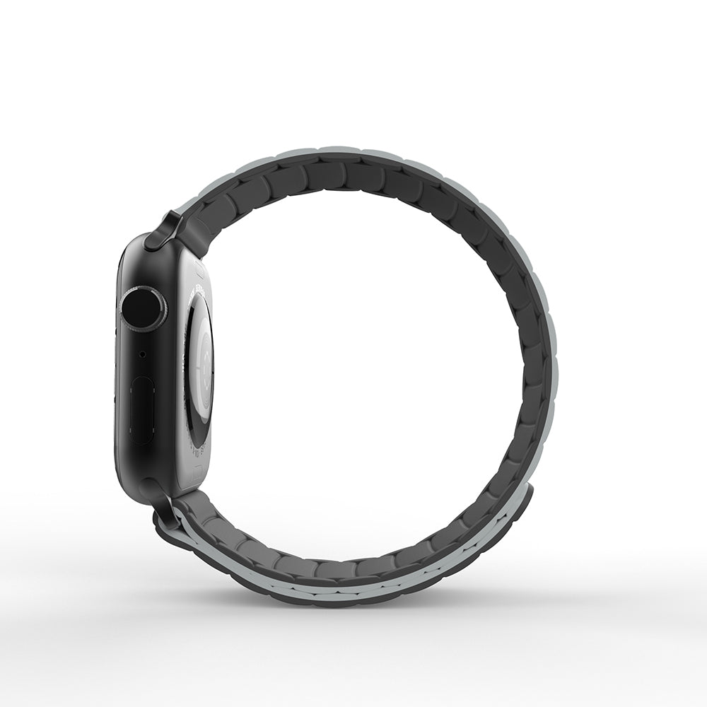 Apple Watch 42mm Zore KRD-122 Silikon Kordon Strap Kayış Siyah-Turuncu