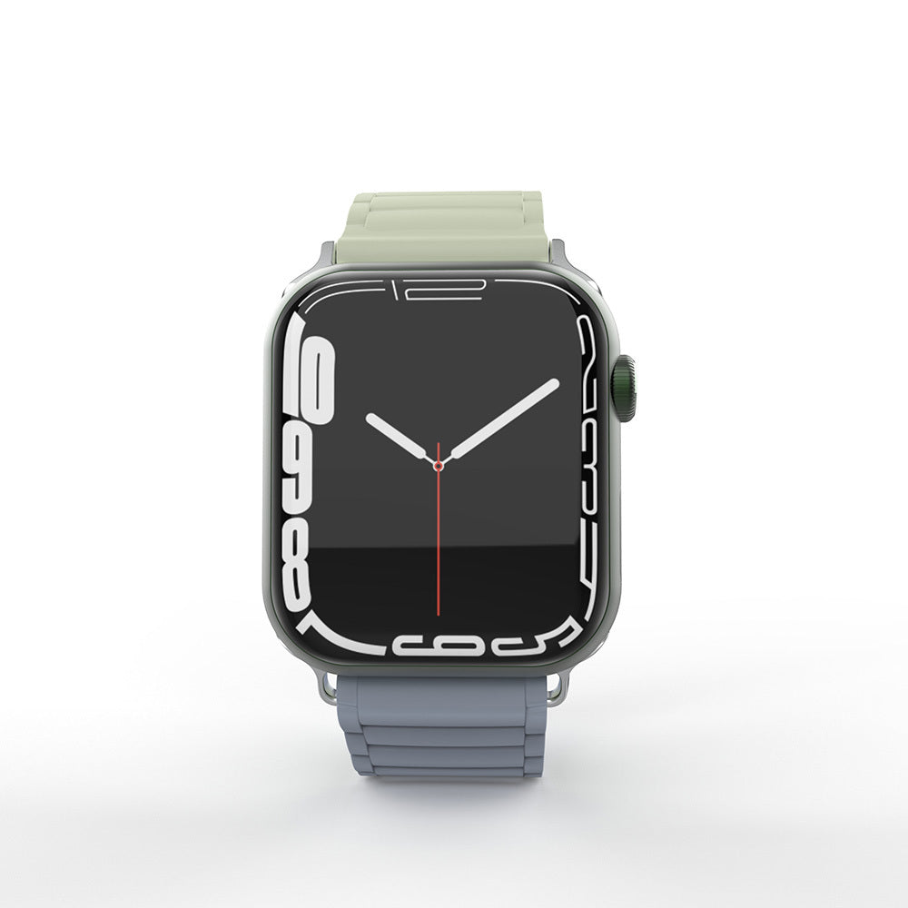 Apple Watch 42mm Zore KRD-122 Silikon Kordon Strap Kayış Siyah-Turuncu