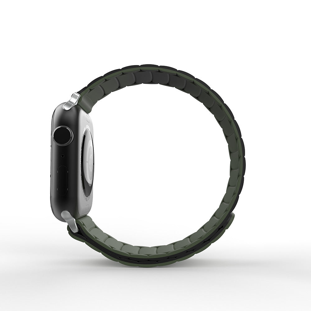 Apple Watch 42mm Zore KRD-122 Silikon Kordon Strap Kayış Siyah-Turuncu