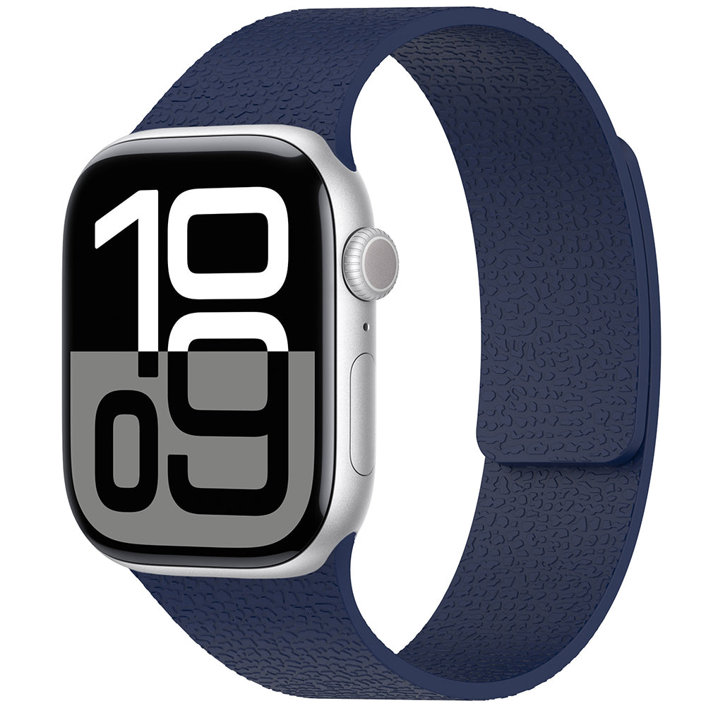 Apple Watch 42mm Zore KRD-136 Kabartma Desenli Silikon Kordon Beyaz