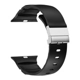 Apple Watch 42mm Zore KRD-145 Metal Tokalı Silikon Kordon Turuncu