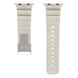 Apple Watch 42mm Zore KRD-145 Metal Tokalı Silikon Kordon Turuncu