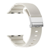 Apple Watch 42mm Zore KRD-145 Metal Tokalı Silikon Kordon Turuncu