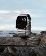 Apple Watch 42mm Zore KRD-149 Metal Silikon Kordon Siyah