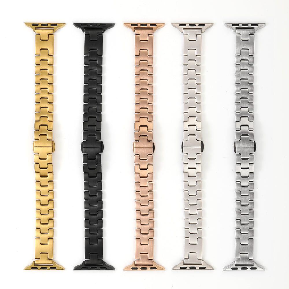Apple Watch 42mm Zore KRD-150 Metal Kordon Siyah