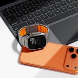 Apple Watch 42mm Zore KRD-152 Titanyum Silikon Kordon Siyah-Yeşil