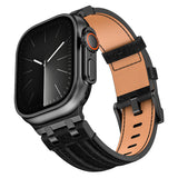 Apple Watch 42mm KRD-153 Kot Kumaş Tasarımlı Kordon Siyah